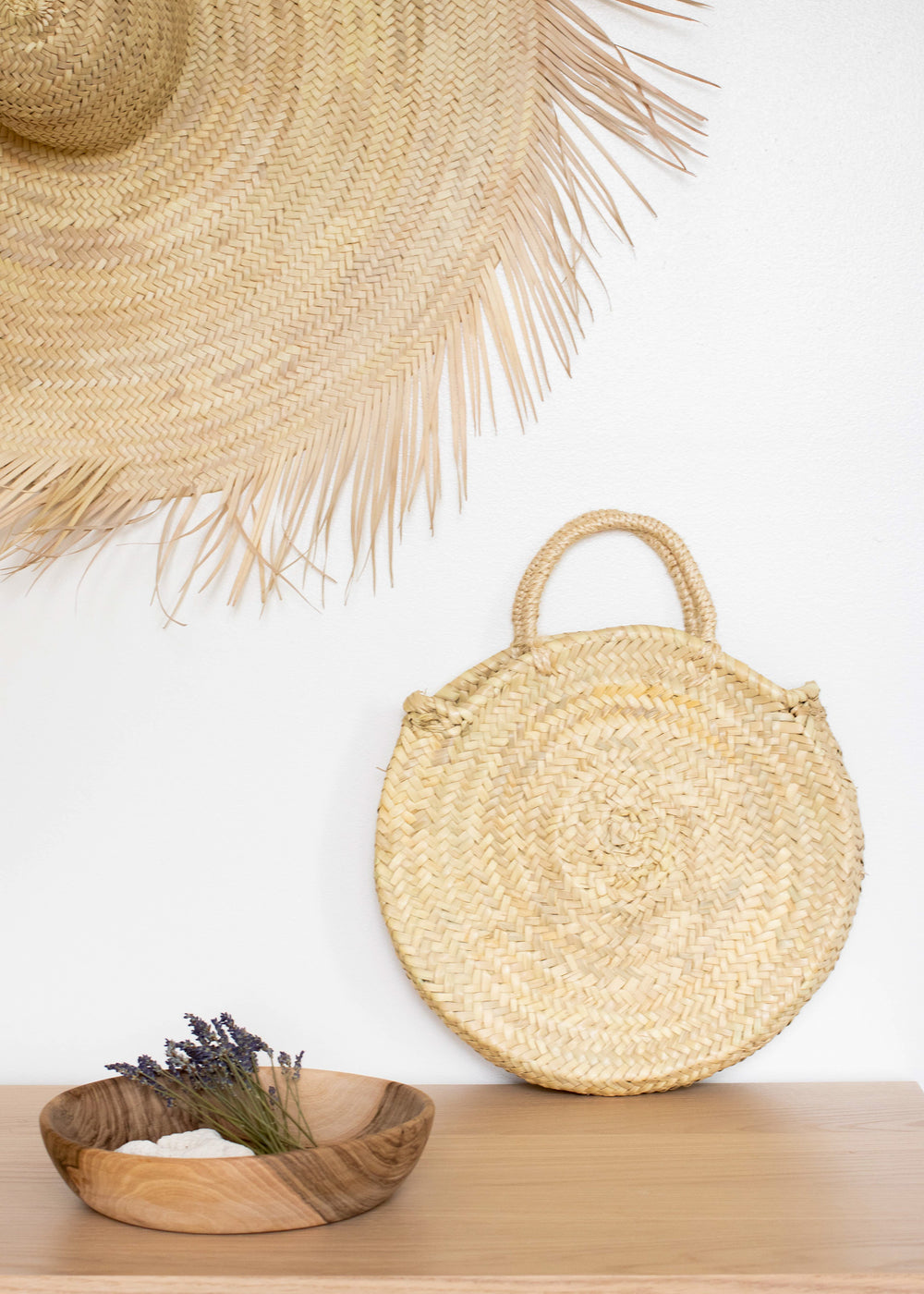 SOCCO Designs - San Diego Round Straw Bag - Small – Urban Poppy