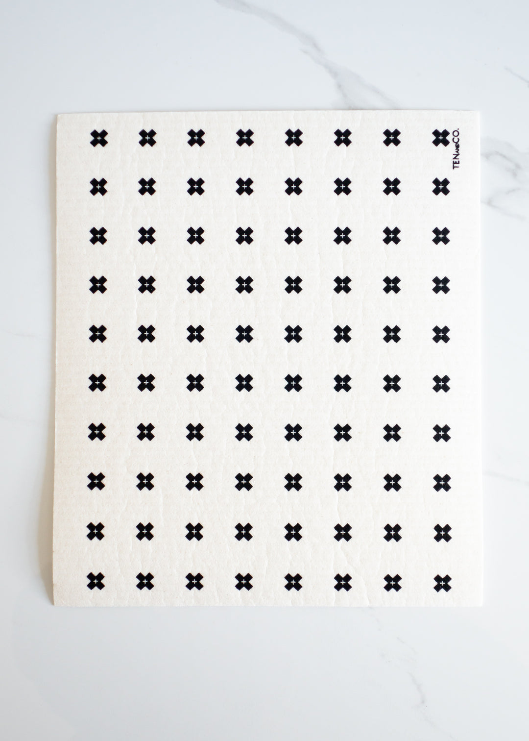 Ten and Co. Tiny X Large Swedish Sponge Dish Cloth Mat For A Zero Waste & Natural Kitchen