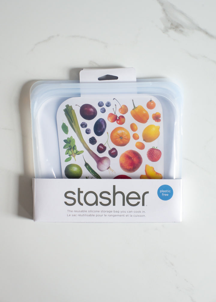 Stasher Clear Reusable Silicone Sandwich Bag For Plastic-free Food Storage