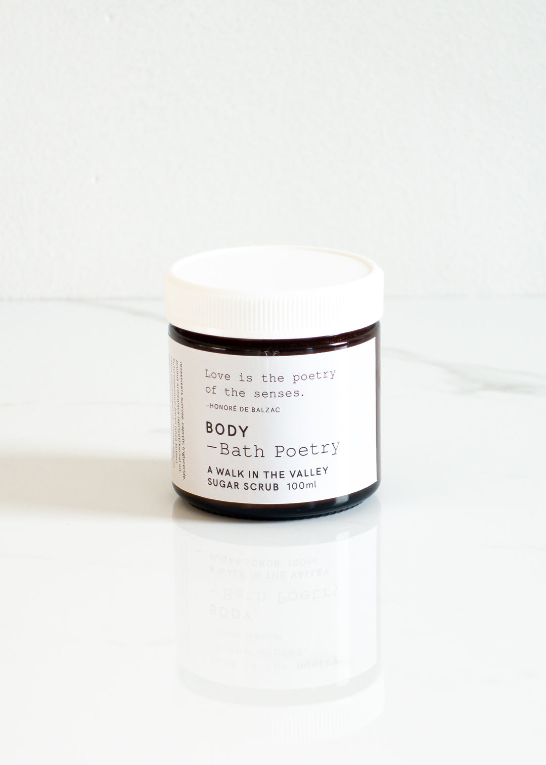 Bath Poetry Sugar Scrub A Walk in the Valley For An Eco-friendly & Natural Skincare Routine