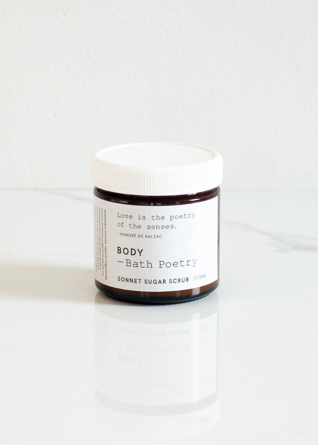 Bath Poetry Sugar Scrub Sonnet Made In Canada For A Natural & Vegan Skincare Routine