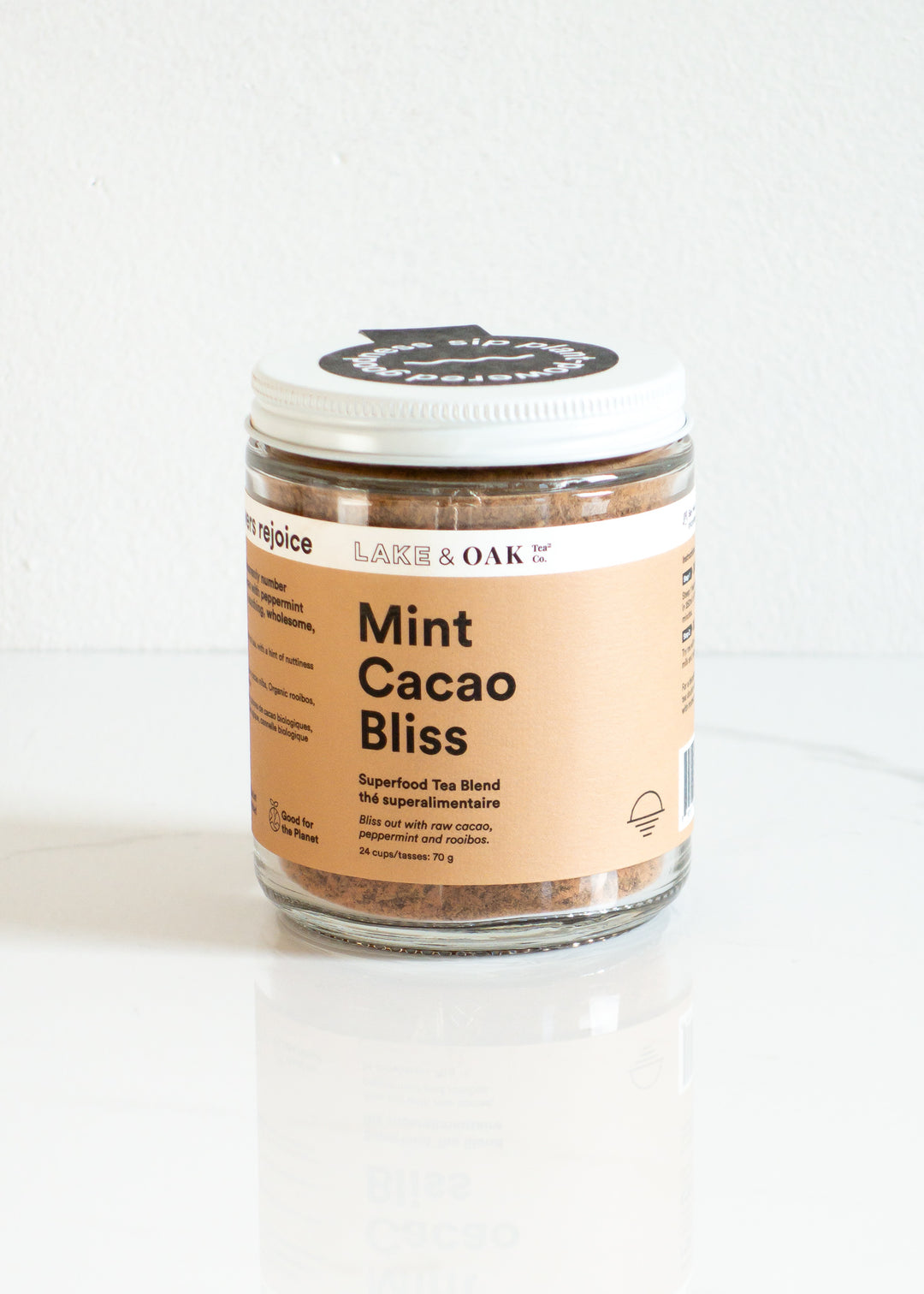 Lake & Oak Mint Cacao Bliss Organic Superfood Tea Blend