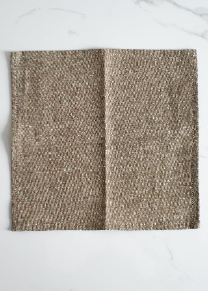 LEKKO Life Goods Linen Everyday Napkin In Shire Brown For A Plastic-free Lunch