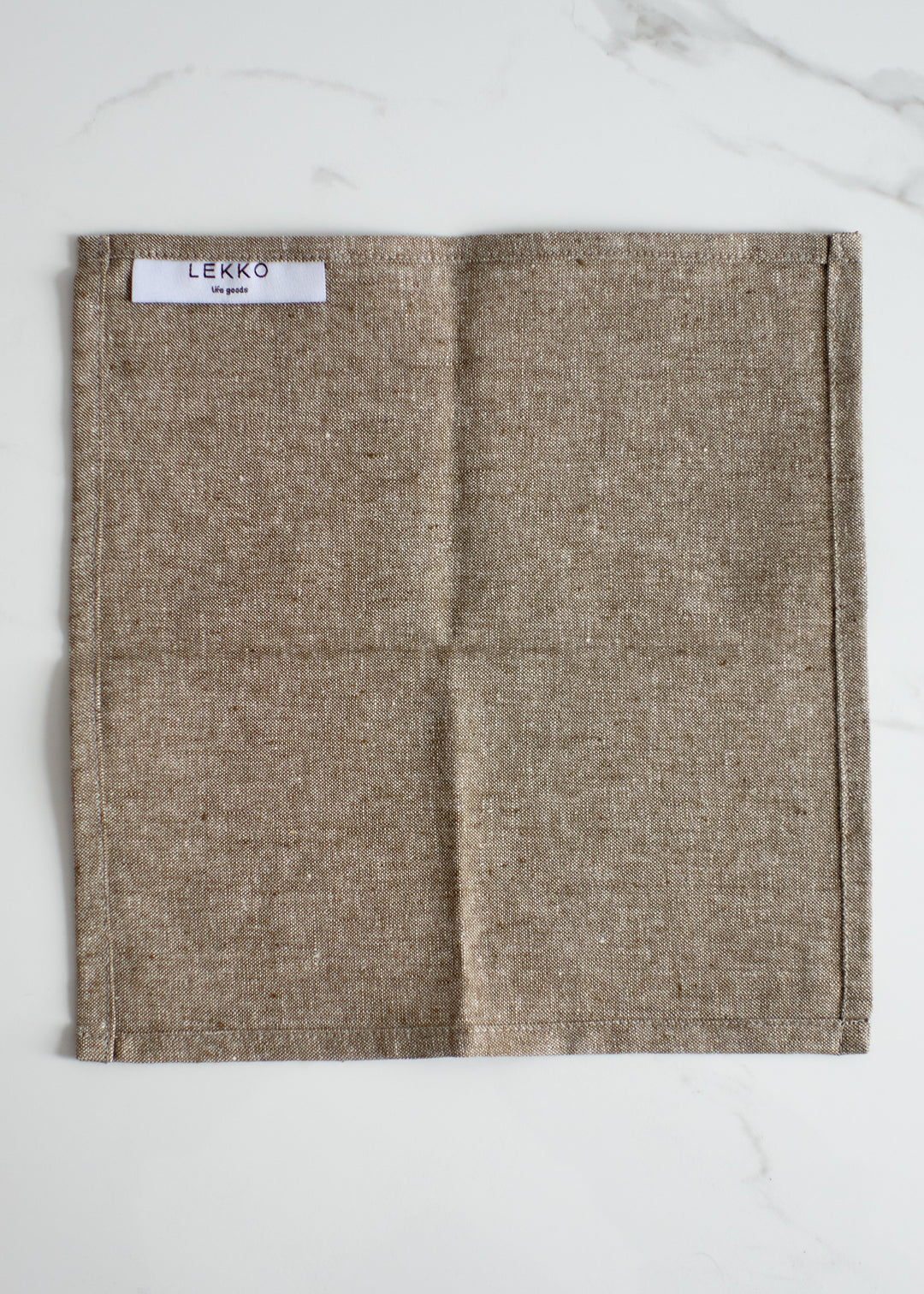 LEKKO Life Goods Linen Everyday Napkin In Shire Brown For A Sustainable Lunch