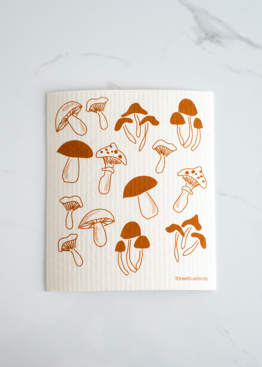 Three Bluebirds Fungi Mushroom Swedish Sponge Dish Cloth An Eco-friendly Alternative To Paper Towels