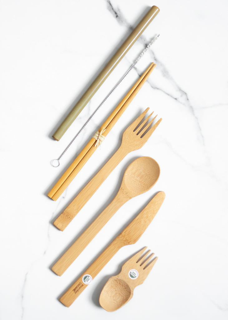 Bambu Eat/Drink Tool Kit Made of Eco-friendly Bamboo