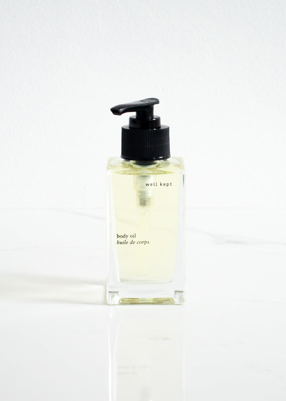 Well Kept Body Oil - Vegan Moisturizer In Glass Packaging