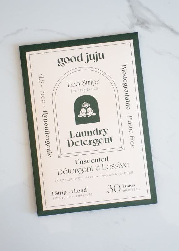 Good Juju Laundry Detergent Eco-Strips In Unscented Fragrance-free For Natural, Plastic-free & Earth-friendly Laundry