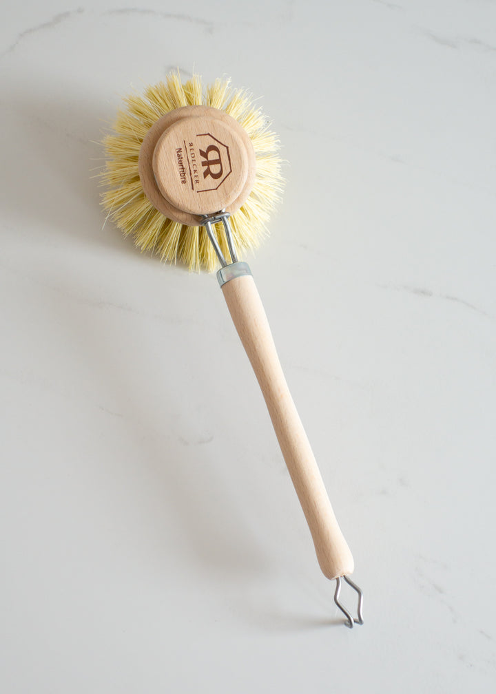 Bürstenhaus Redecker Wood Dish Brush with Removable Head For Plastic-free Dishwashing