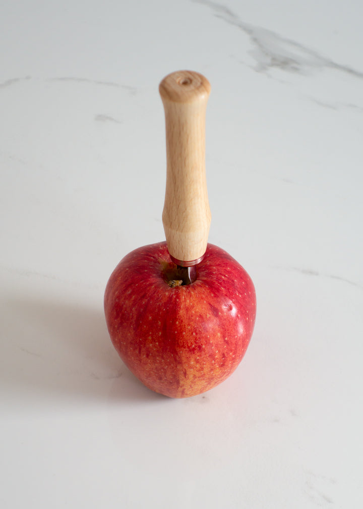 Bürstenhaus Redecker Wood & Stainless Steel Apple Corer For A Natural Zero Waste Kitchen