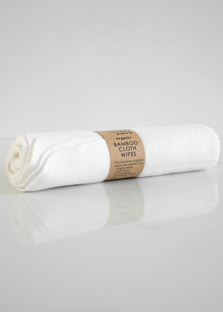 Cheeks Ahoy White Organic Bamboo Cloth Wipes For A Zero Waste Lifestyle