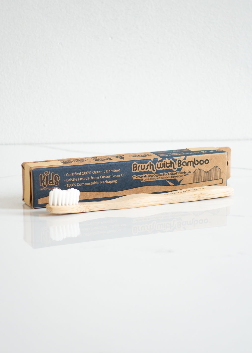 Brush With Bamboo Plant-based Kids Toothbrush