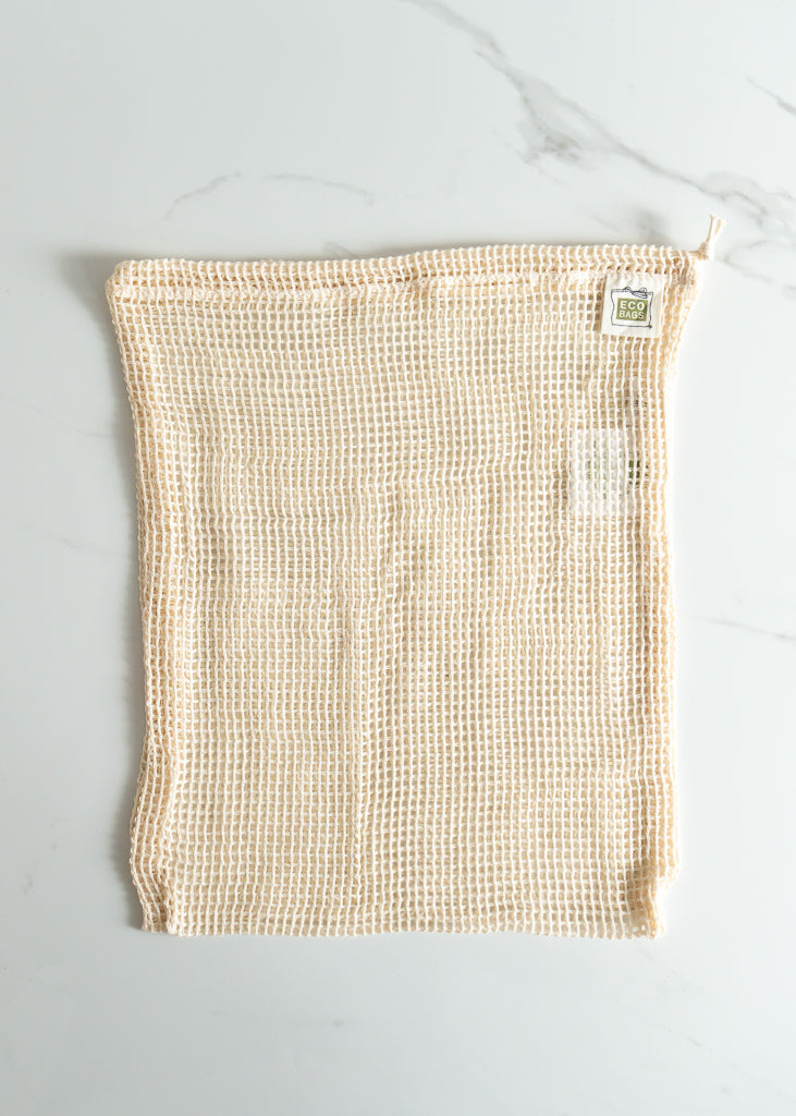 ECOBAGS Mesh Organic Cotton Produce Bag in Medium For Package-free Grocery Shopping