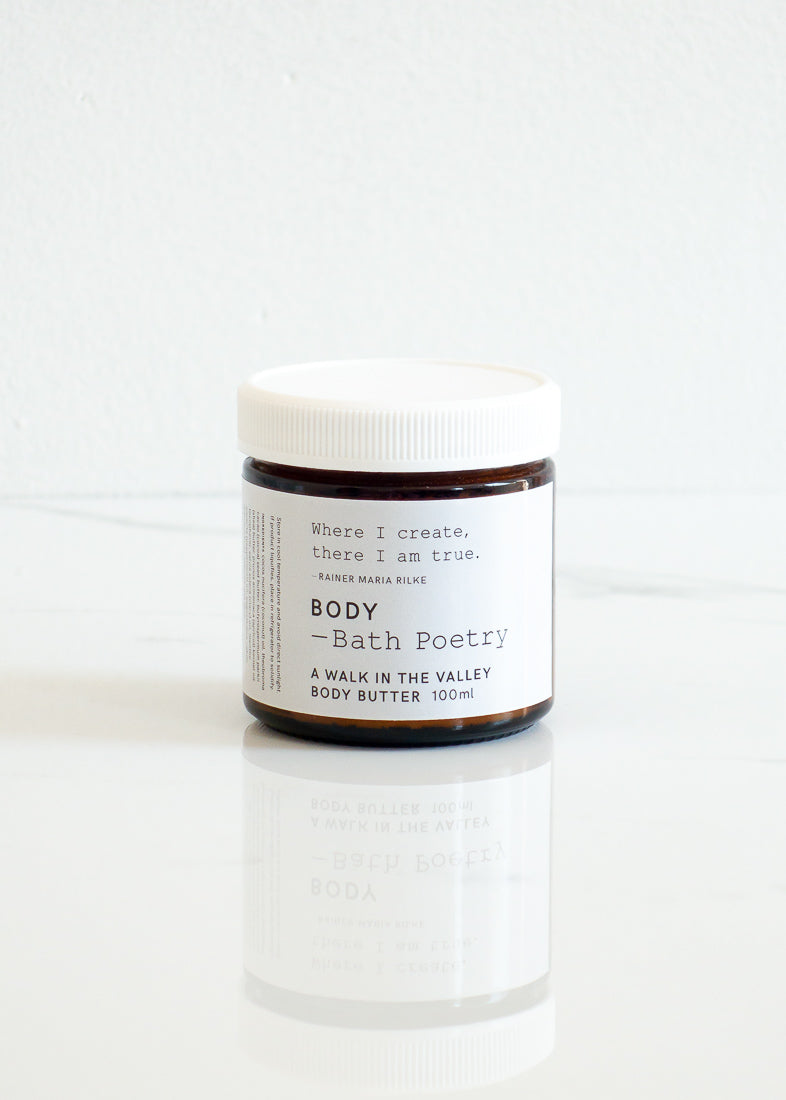 Bath Poetry Body Butter - A Walk in the Valley - Eco-friendly Lotion Made In Canada