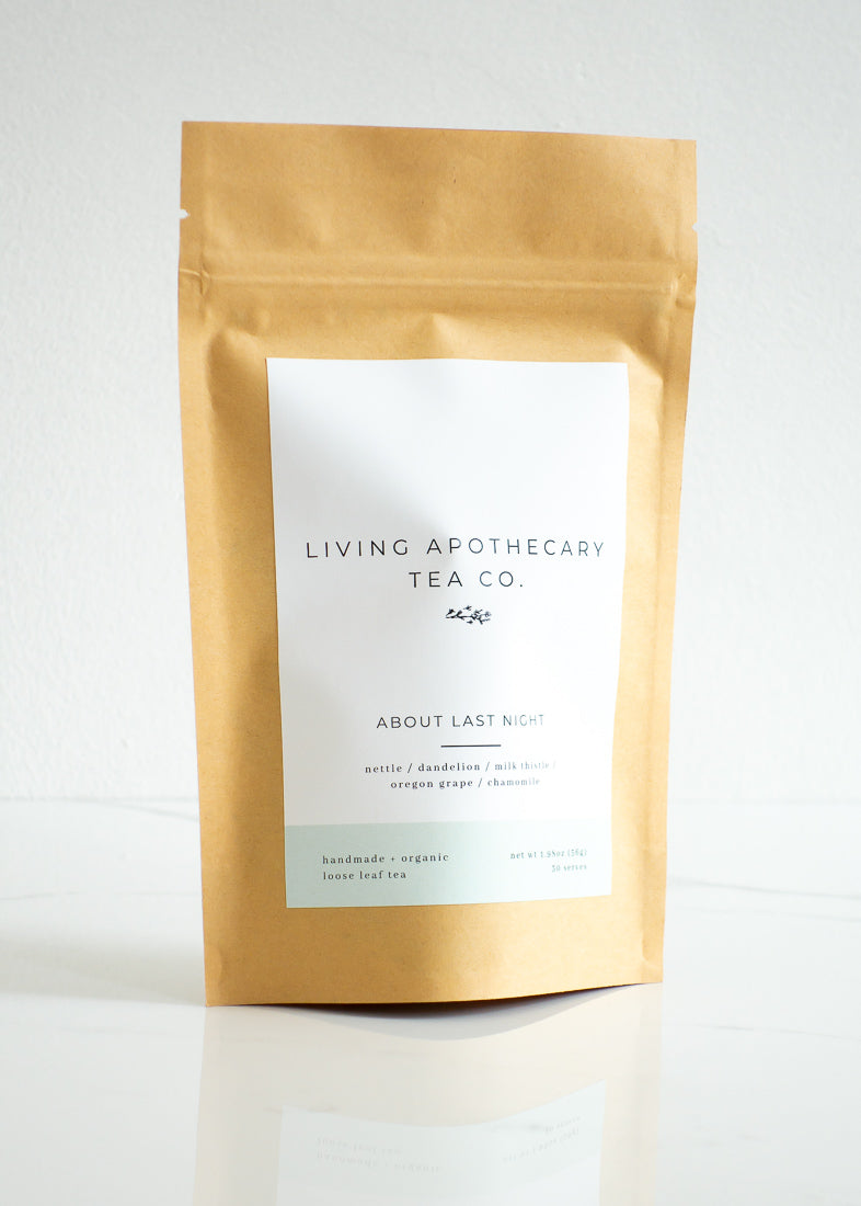 Living Apothecary About Last Night Plastic-free & Organic Loose Leaf Tea Blend For Hangovers