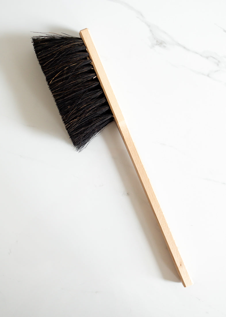 Redecker Wood Hand Brush With Long Handle Plastic-free Handheld Vegan Broom