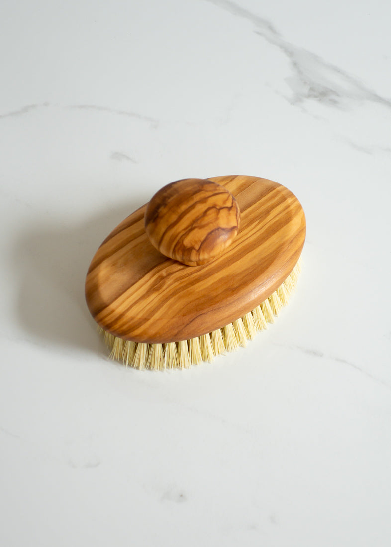 Redecker Olive Wood Plastic-free Massage Brush For A Natural Lifestyle