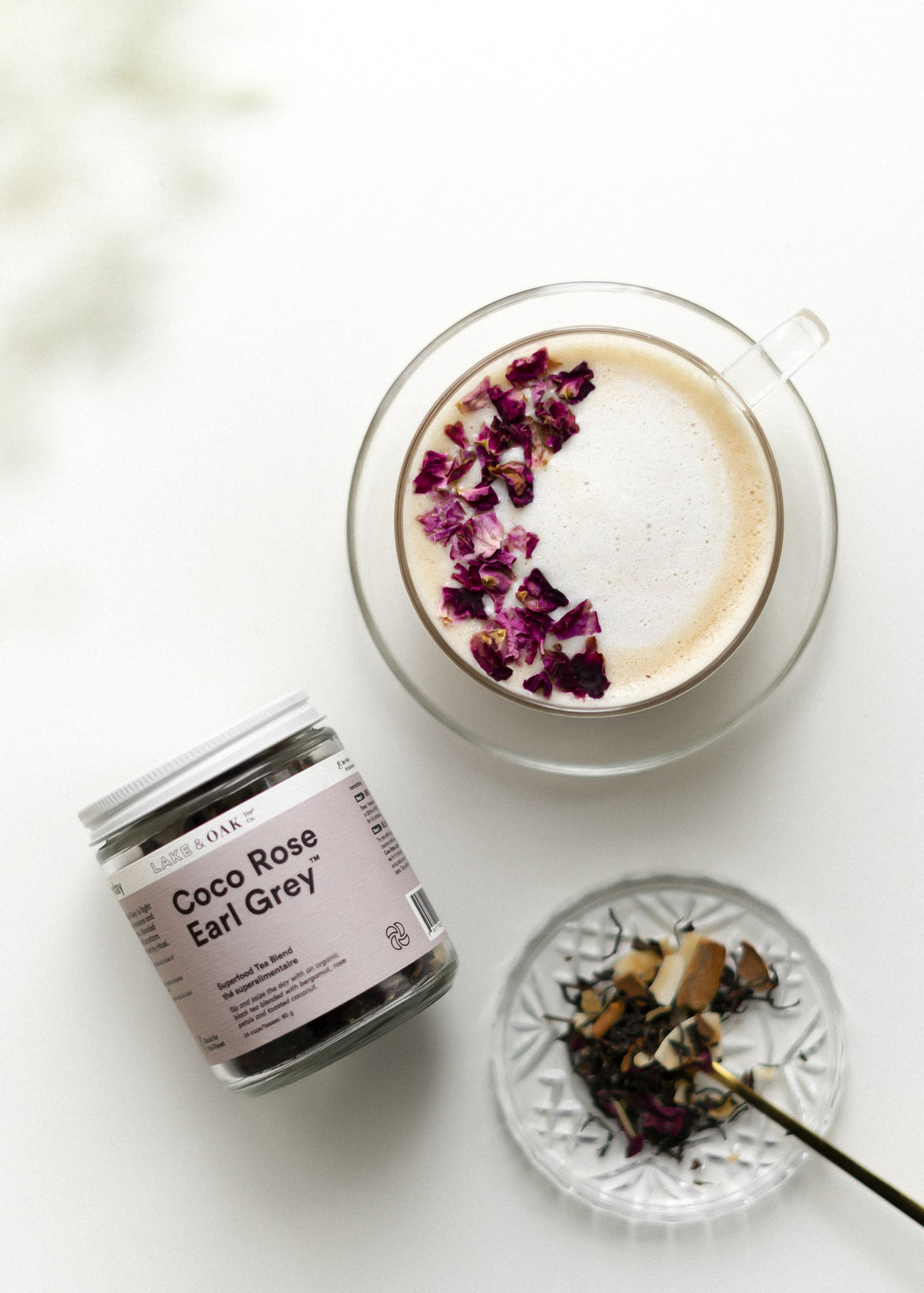 Lake & Oak Coco Rose Earl Grey Organic Tea Blend